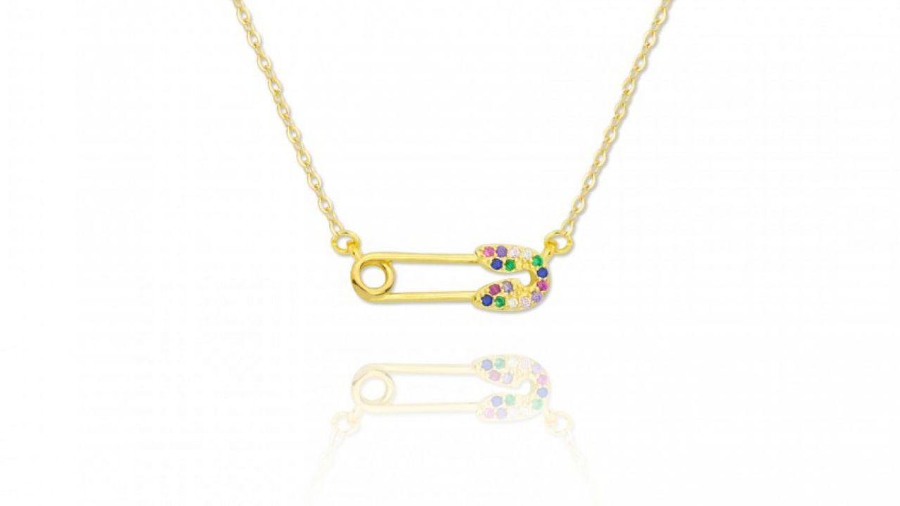 Safety Pin Necklace Image