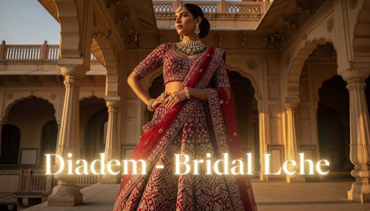 Diadem - Bridal Lehe: A Royal Pairing for Your Dream Wedding