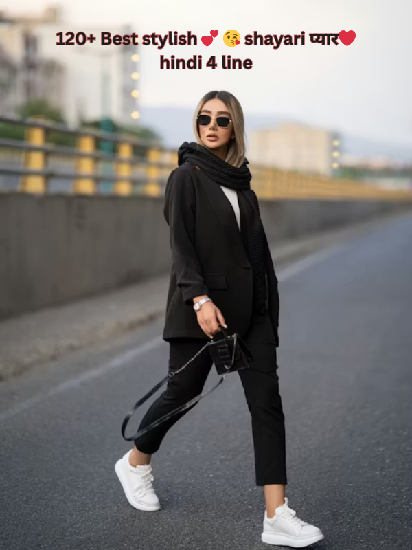 120+ Best stylish 💕 😘 shayari प्यार❤ hindi 4 line Image