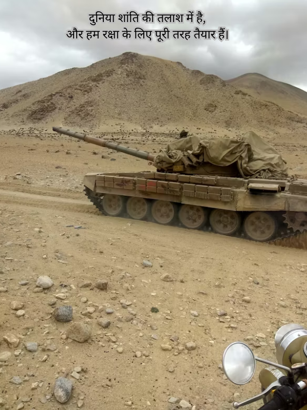 दुनिया शांति की तलाश में है, और हम रक्षा के लिए पूरी तरह तैयार हैं। Image.png