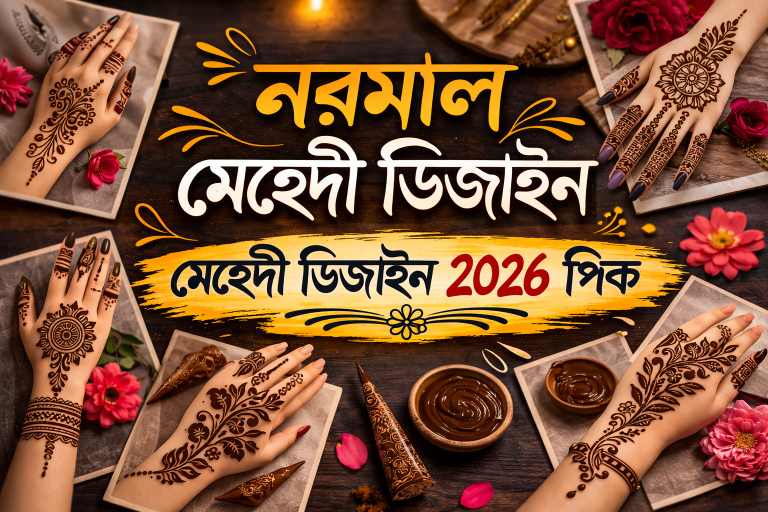 নরমাল মেহেদী ডিজাইন | মেহেদী ডিজাইন 2026 পিক