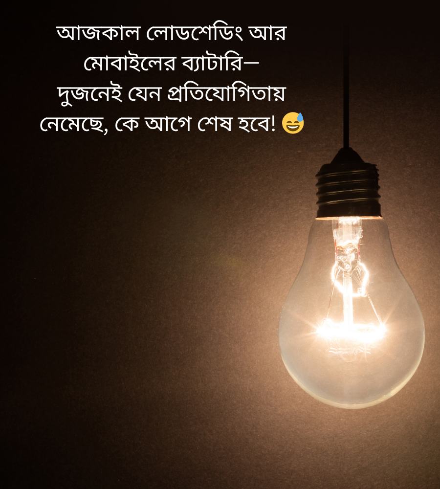 লোডশেডিং নিয়ে ক্যাপশন বাংলা
