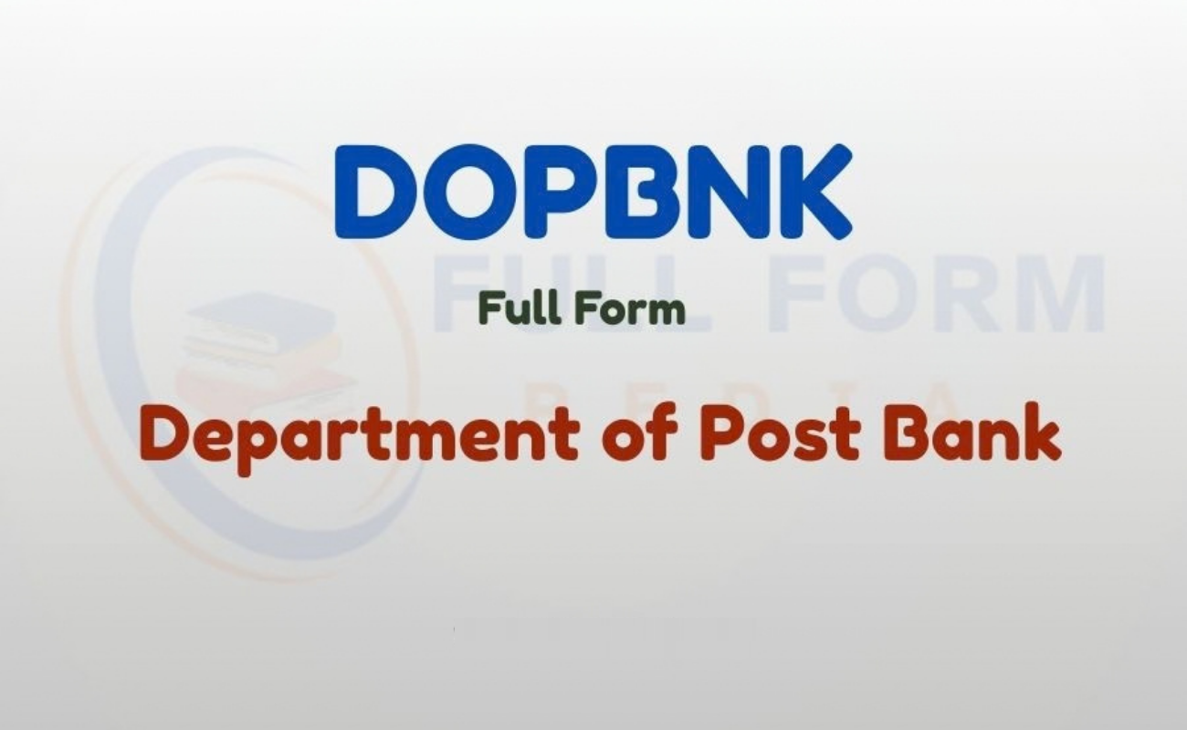 Full Form of DOPBNK: What That Mysterious SMS Actually Means